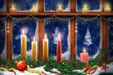 Christmas Eve Window HD Wallpapers
