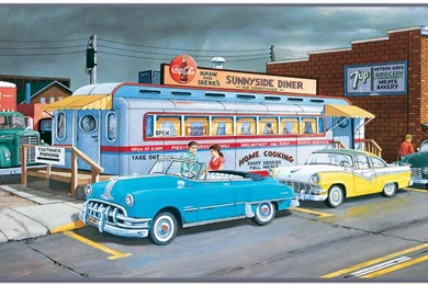 Days Gone By, 50's Wallpaper,grocery Wallpaper,cars Wallpapers ...