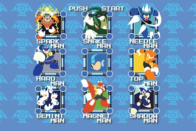 Mega Man III Stage Select Wallpapers [1920x1080] : Gaming