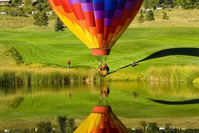 Hot Air Balloon Sightseeing Iphone 6 Plus Wallpapers