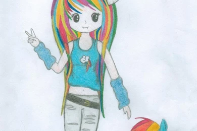 Scene Kid Rainbow Dash By Flatliner1995 On DeviantArt