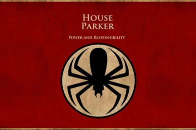 Thrones Crossovers Red Backgrounds Spider man Logo Bordered ...