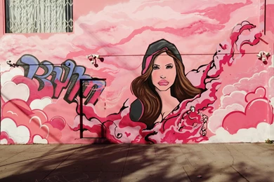 Graffiti Pink Girl Wallpapers HD