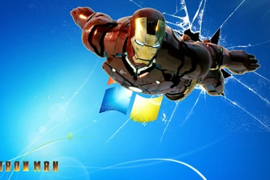DeviantArt: More Like Iron Man Flying In An Windows 7 Home Screen ...