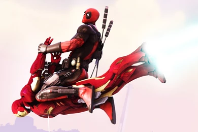 Deadpool Flying On Iron Man HD Wallpapers Free HD Wallpapers ...