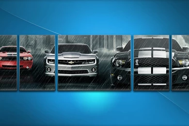 Chevy American Muscle Cars Desktop Wallpapers