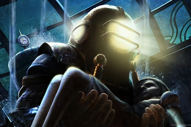Download 1920x1200 Bioshock 2 — Saving A Little Sister Wallpapers