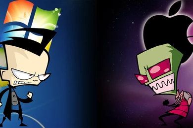 Invader Zim Windows Vs Mac OS Wallpapers By MADARATUTORIALES On ...