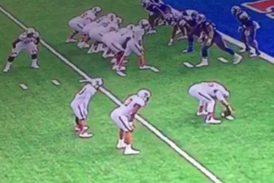 Texas Tech Converts Incredible Fat Guy Two point Conversion