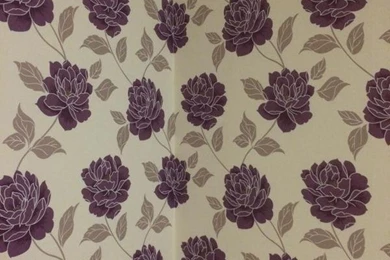 Ella Floral Plum Wallpapers