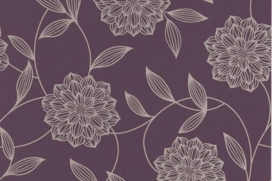 Vision Plum Floral Wallpapers