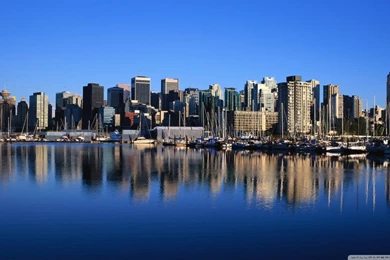 Vancouver Skyline HD Desktop Wallpapers : High Definition : Mobile
