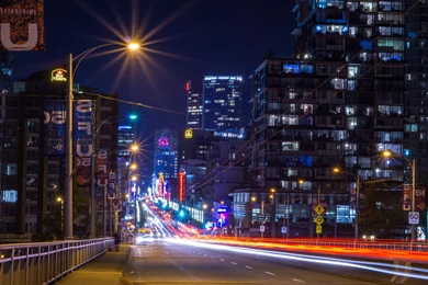 Night Lights In Vancouver HD Wallpapers. 4K Wallpapers