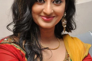 Actress Tejaswini New Cute Photos In Red Dress