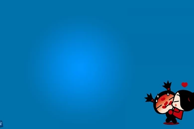 SuperHD.pics: Pucca Blue Love Desktop Bakcgrounds