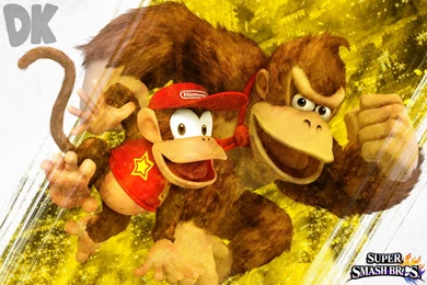 Donkey Diddy Kong SSB4 Custom Wallpapers By LivingDeadSuperstar On ...