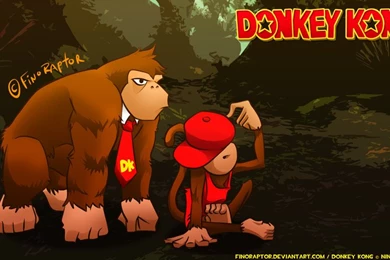 DeviantArt: More Like Donkey Kong And Diddy Kong (Wallpaper) By ...