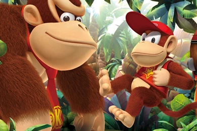 Donkey Kong Returns 3D iPad 1 & 2 Wallpapers