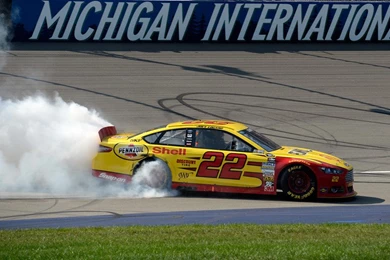 Joey Logano Wins At Michigan   The Mustang Source   Ford Mustang ...