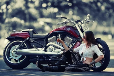 Biker Girl HD Wallpapers