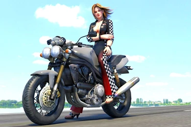 Tina Biker Girl Wallpapers