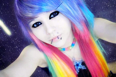 Cute Emo Scene Girl   (