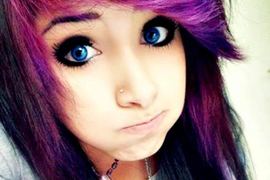 Emo Scene Cute Girl   (