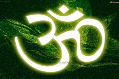 Om Wallpaper, Hindu Wallpaper, Om Image,white And Green Color ...