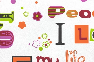 Rasch Kids Club Love Peace Flowers Hearts Childrens Wallpapers 478402