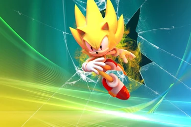 Super Sonic Crashes Your Screen [VIP] (Wallpaper) By ...