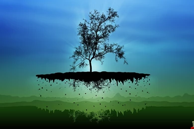 3D Tree In Air HD Wallpapers – HD Wallpapers Free Download