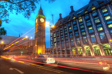 Big Ben At Dusk Widescreen Wallpapers