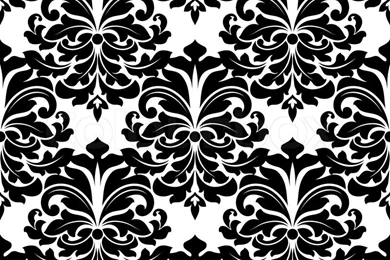 Black And White Damask Seamless Pattern For Background, Wallpapers ...