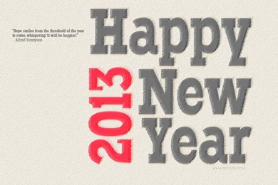 Simple New Year Typographic Wallpapers