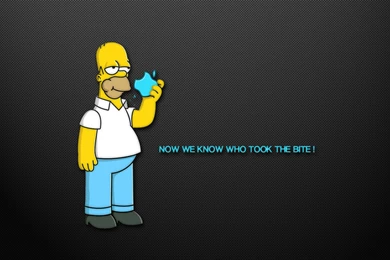 The Simpsons Homer Apple Humor Funny Text Quotes Cartoon Wallpapers ...