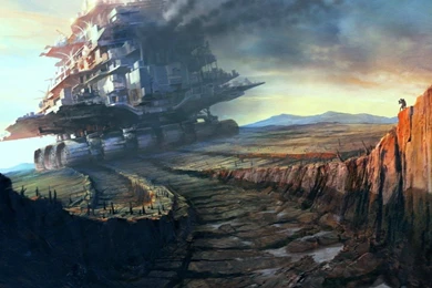 My Free Wallpapers   Fantasy Wallpapers : Mobile Metropolis