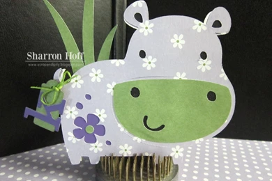Obsessed With Scrapbooking: Sweet Baby Hippo Card