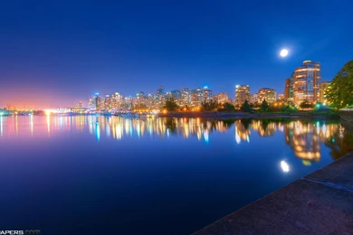 Beautiful City Harbor At Night >> HD Wallpaper, Get It Now!