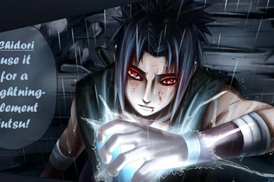 Sasuke With Chidori   (