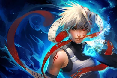 Anbu Kakashi Hatake Naruto Shippuden Sakimichan Chidori Wallpapers ...