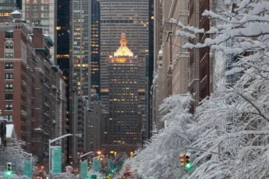 New York Winter Snow USA iPhone 6 Wallpapers / IPod Wallpapers HD ...