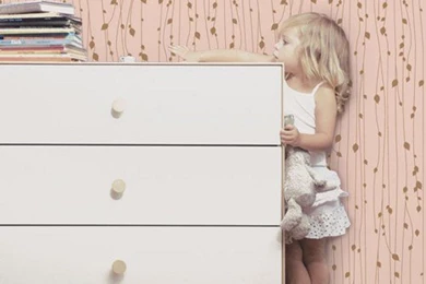 Leaves Pink Peel And Stick Fabric Wallpapers   2ft X 4ft Sheet ...