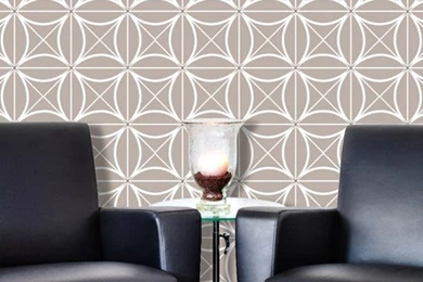 Geometric Coco 02 Peel & Stick Repositionable Fabric Wallpapers ...