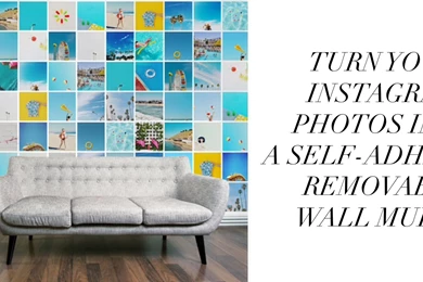 Custom Printed, Removable Wall Murals. Turn Your Instagram Photos ...