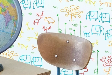 Chispum Novelties: Repositionable Wallpapers   Petit & Small