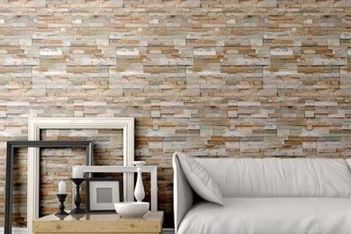 Modern Brick Indira Peel & Stick Repositionable Fabric Wallpapers ...