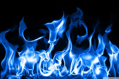 Blue Fire HD Desktop Wallpapers : High Definition : Mobile