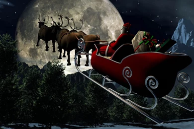 Art 3D Santa Claus In Christmas Wallpapers HD