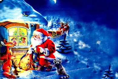 My Free Wallpapers   Cartoons Wallpapers : Santa Claus