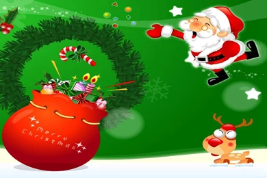 Artistic Christmas Santa Claus Wallpapers